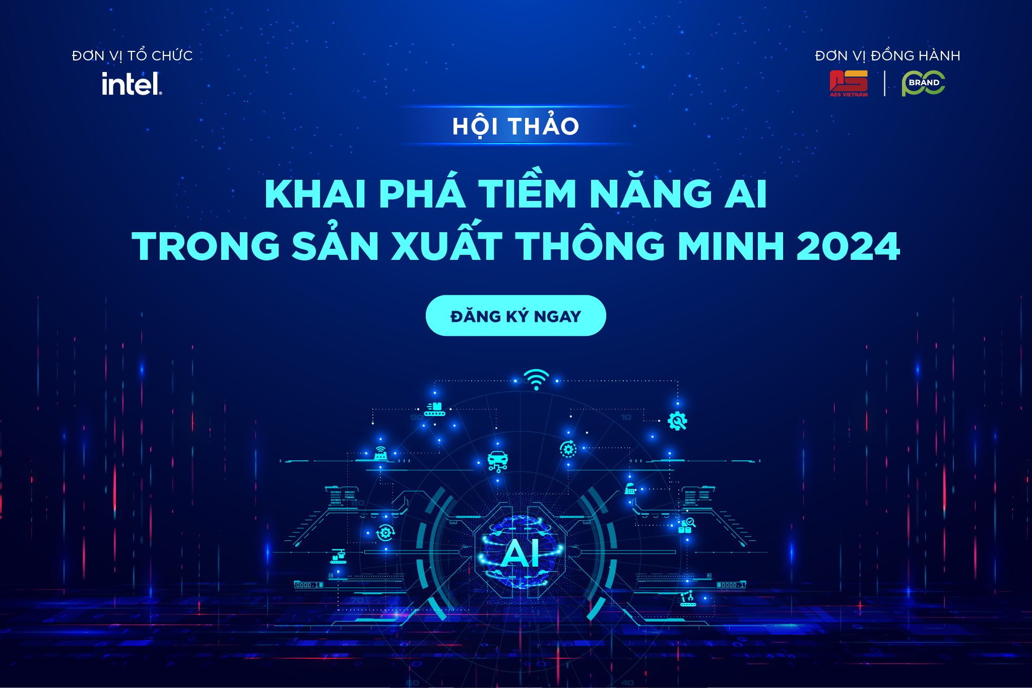 Hình ảnh mô tả một hội thảo về công nghệ AI hiện đại nơi các chuyên gia thảo luận và chia sẻ kiến thức về AI