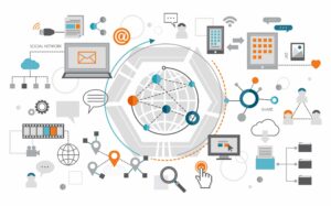 Hình ảnh minh họa cho lịch sử phát triển của MMO với sự xuất hiện của Internet và máy tính cá nhân