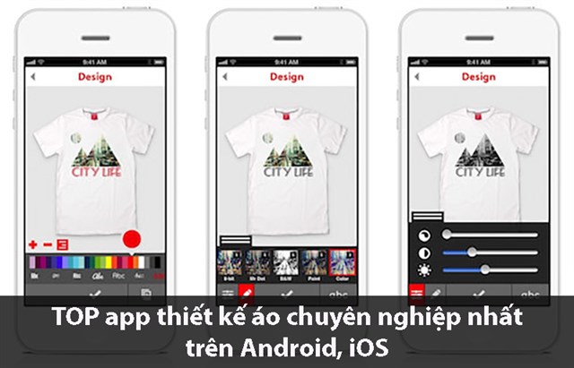 Người tiêu dùng sử dụng ứng dụng di động để thiết kế áo thun Print on Demand