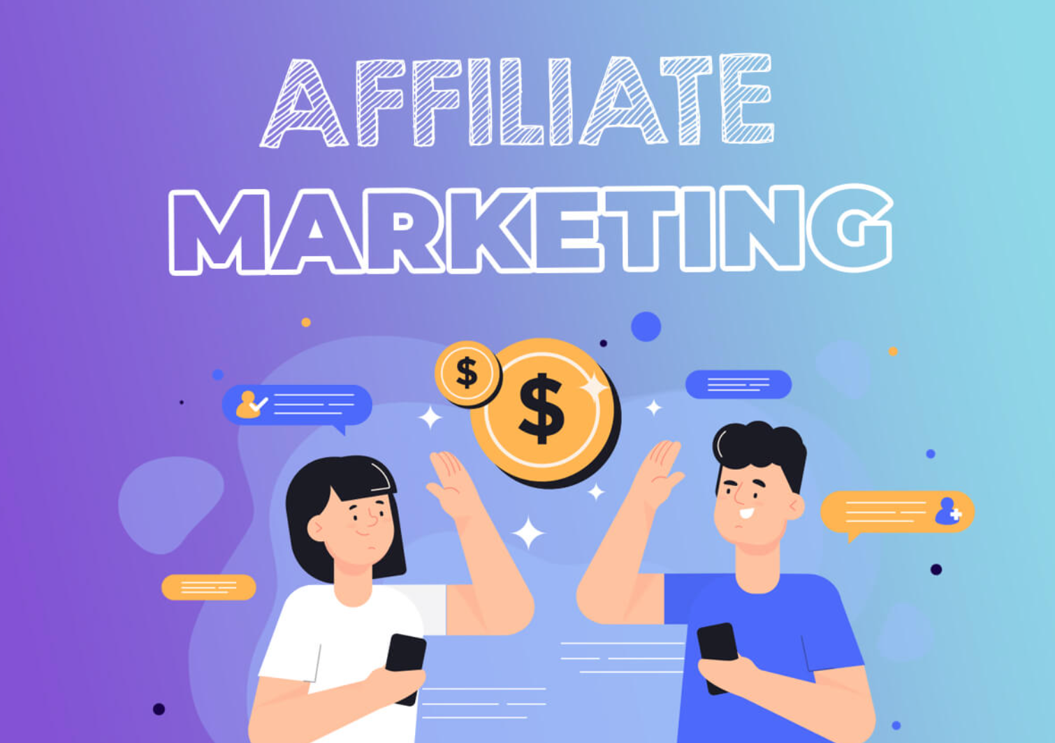 Hình ảnh minh họa người dùng tham gia Affiliate Marketing