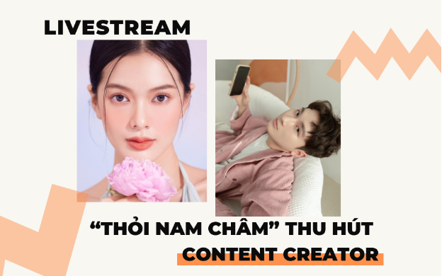 Một streamer đang thử nghiệm các ý tưởng sáng tạo trong buổi livestream của mình